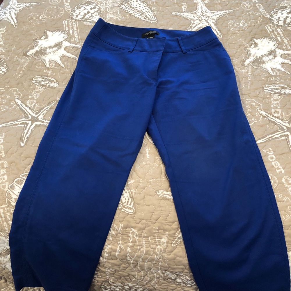 White House Black Market Capris in Blue